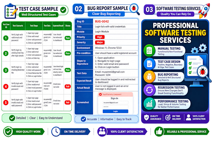 manually test your website and report bugs