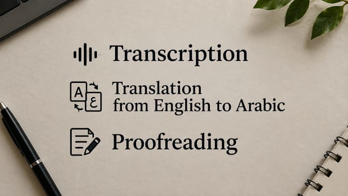 translate, transcript and proofread the project