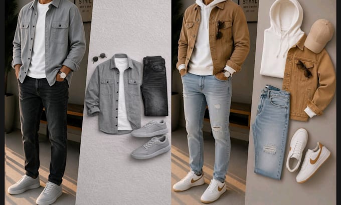 do outfit change, image editing and photo manipulation
