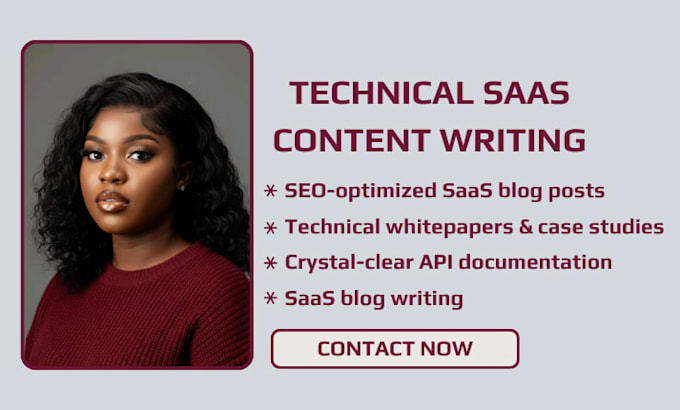 write technical saascontent, API documentation and websire content for devs