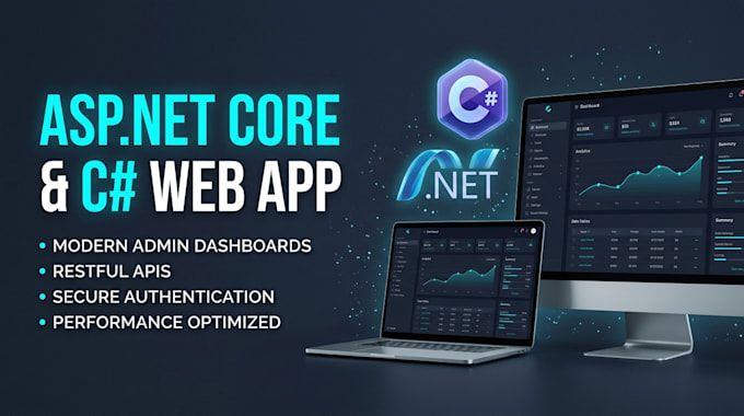 build asp net core c sharp web application and web API