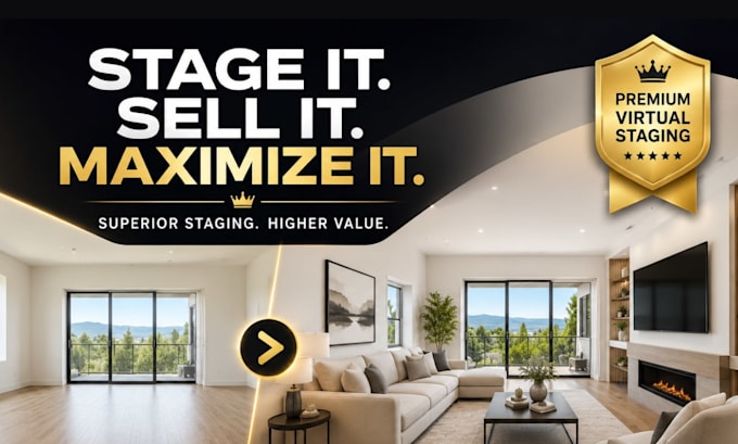 real estate virtual staging and home digital staging service