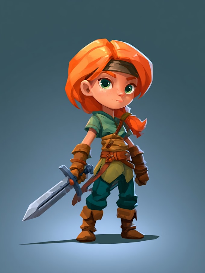 draw 2d game character or 2d game character