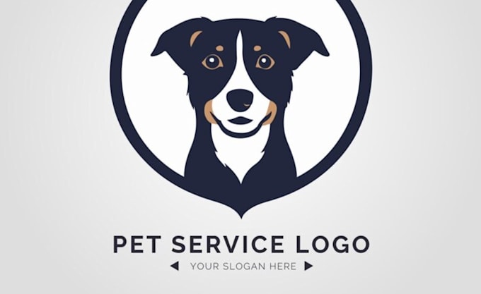 design a professional dog cartoon logo with copyright