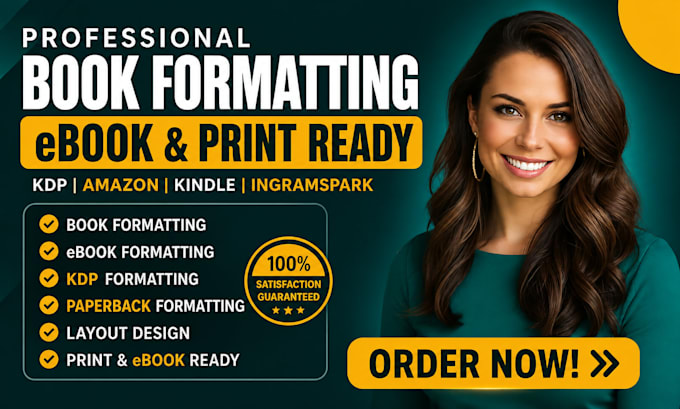 format your book for amazon KDP, ingramspark, lulu