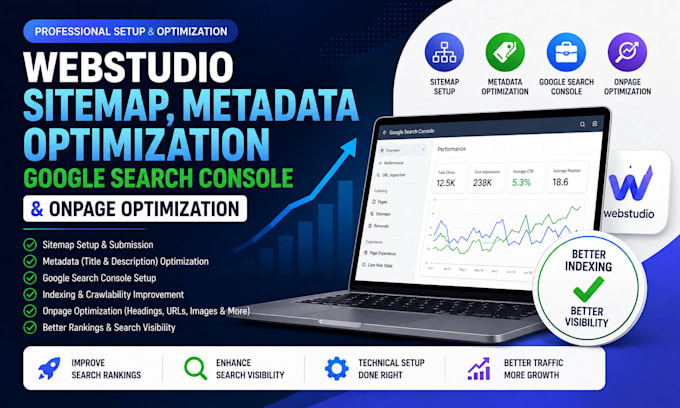 setup webstudio sitemap metadata optimization google search console onpage SEO
