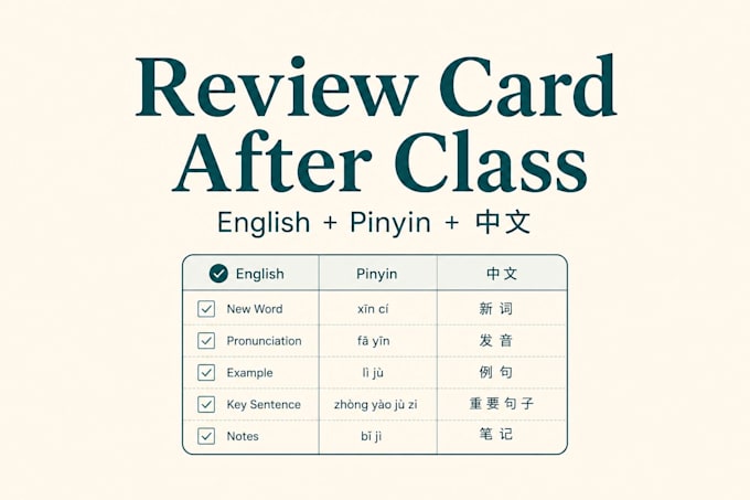 send a beginner mandarin PDF phrase pack