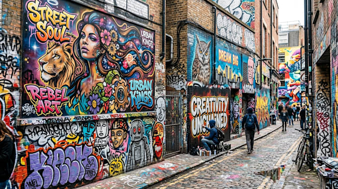 design graffiti designs, murals and wall arts