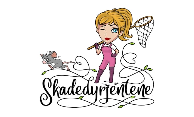 design pest control girls company logo