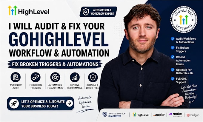 audit gohighlevel workflow ghl automation and fix highlevel broken triggers