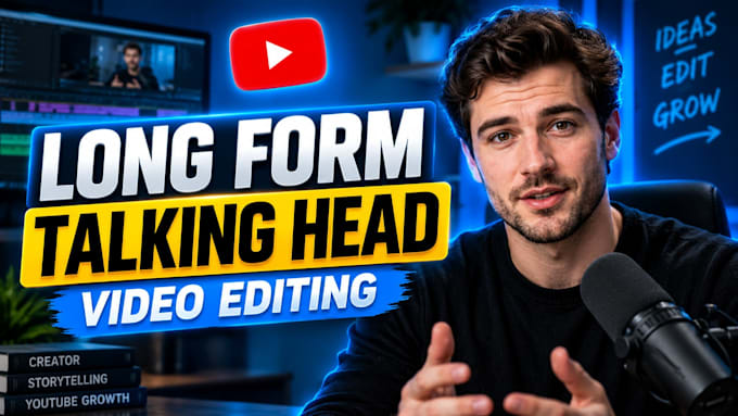 edit engaging talking head and long form youtube videos