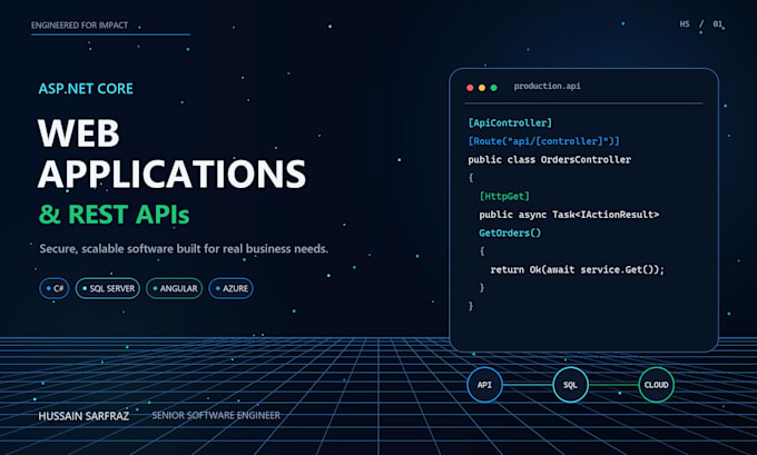 develop scalable asp net core web applications and rest apis