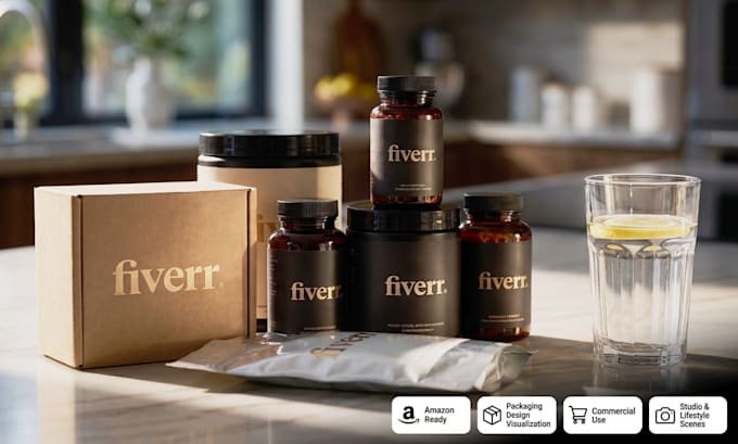create photorealistic 3d product packaging renders