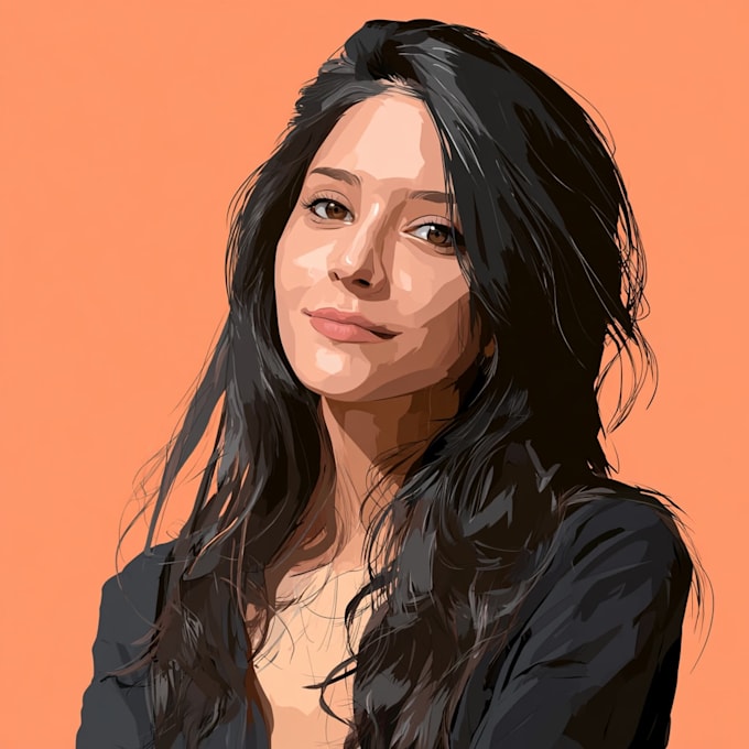 drawing cartoon vector portrait