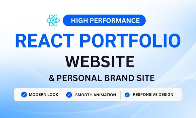 build a high performance react portfolio and personal brand website