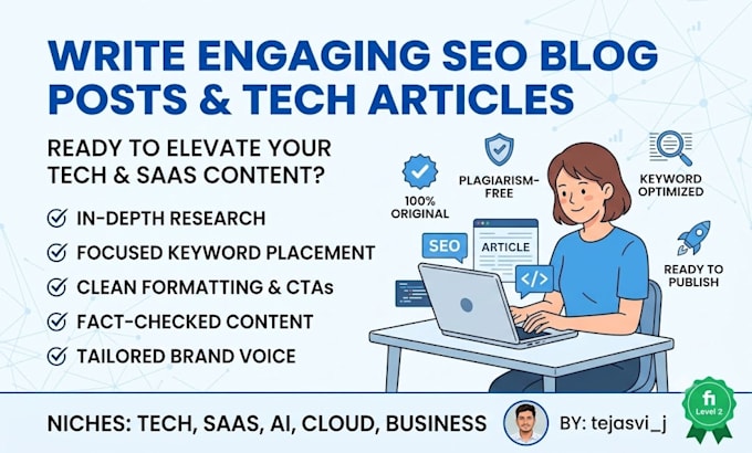 write engaging SEO blog posts and tech articles