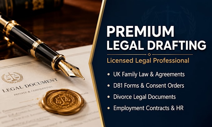 draft your UK d81 statement of information and consent order