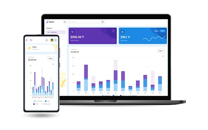 build a responsive javascript website and integrate rest apis