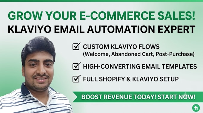 setup high converting klaviyo email flows and shopify email marketing