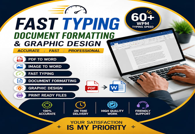 do fast typing, document formatting