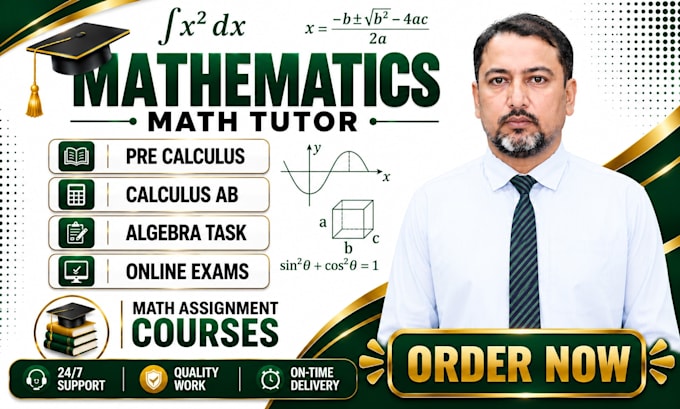 tutor you in math, calculus, algebra, pre calculus
