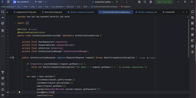 create java microservices with spring boot and database integration