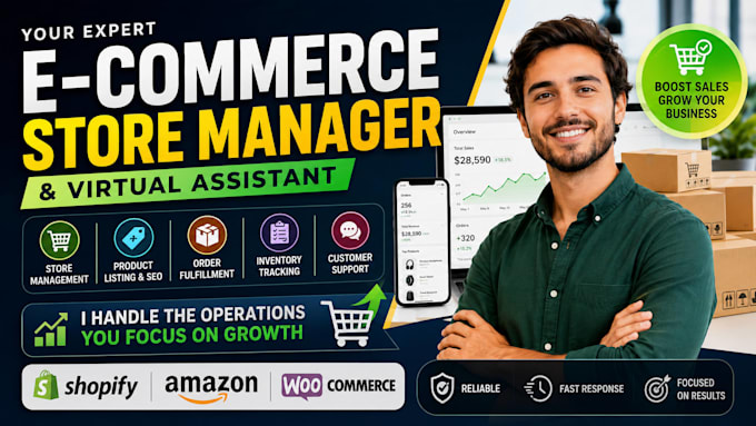 be your ecommerce virtual assistant and dropshipping store manager