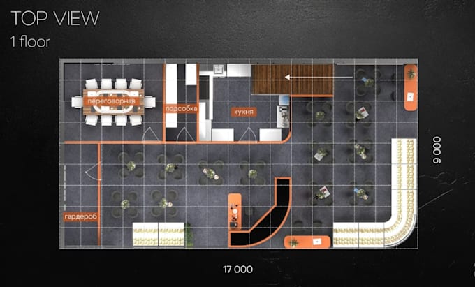 draft multi floor restaurant planning, seating plan,bar areas, kitchen, storage