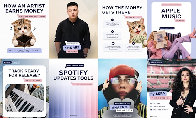 design branded social media posts and templates