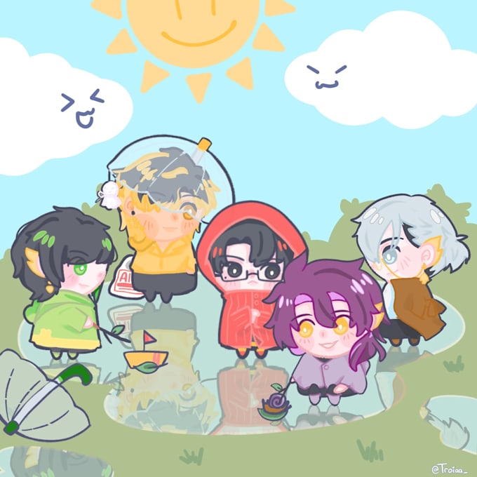 draw cute chibi for you