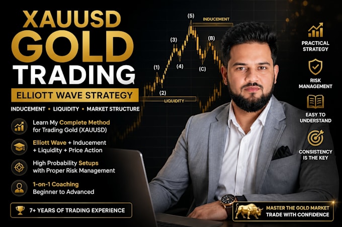 teach you xauusd gold trading with elliott wave strategy