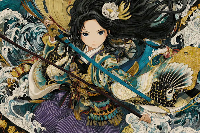 draw professional anime book cover