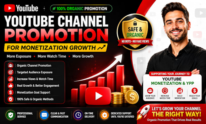 organically promote your youtube channel for monetization growth