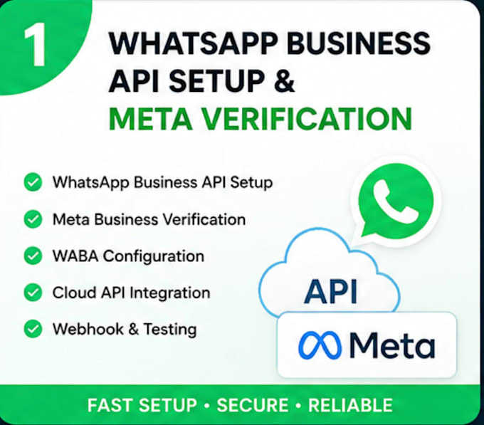 set up whatsapp business API and complete meta verification