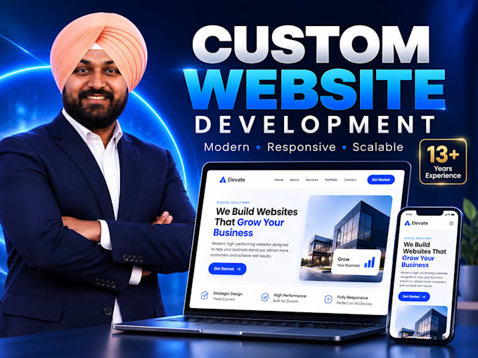 develop a custom responsive business website