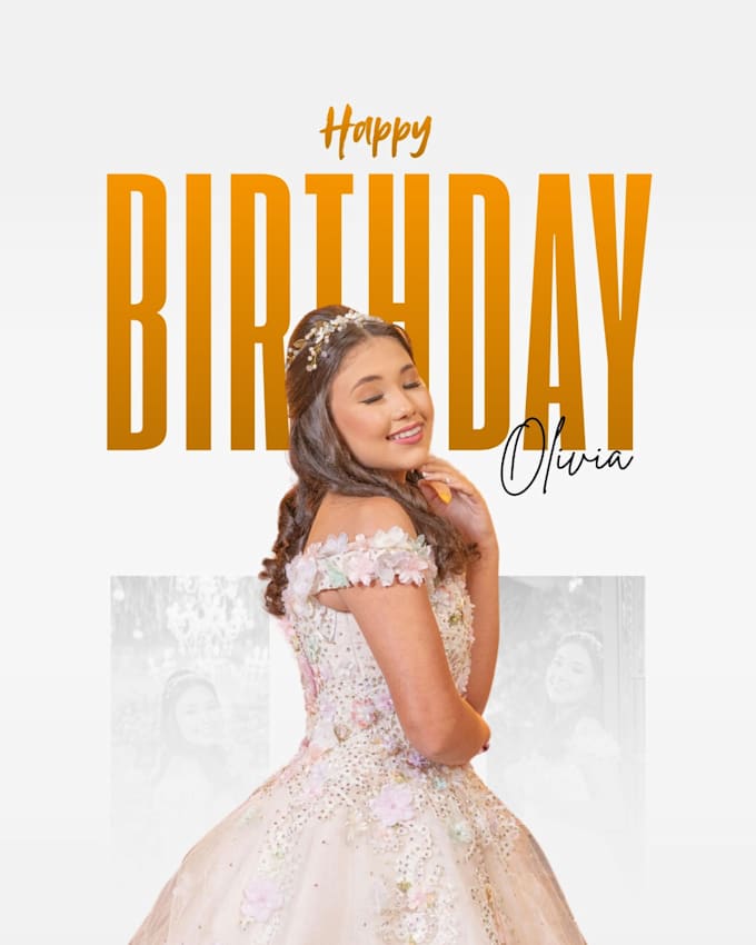 design aesthetic birthday cards and posters