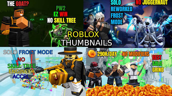 design high click rate roblox thumbnails for any game