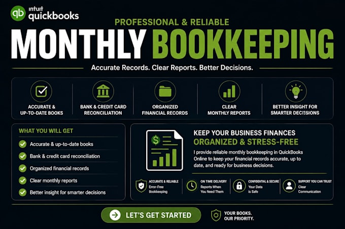 do monthly quickbooks bookkeeping