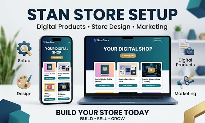 do stan store setup, digital product, stan store marketing, stan store design