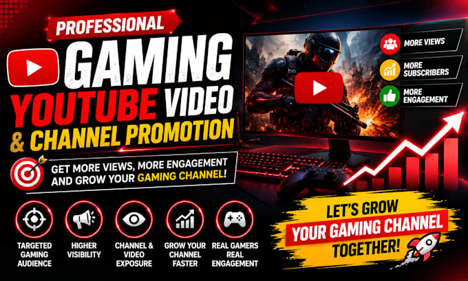 do gaming youtube video and channel promotion