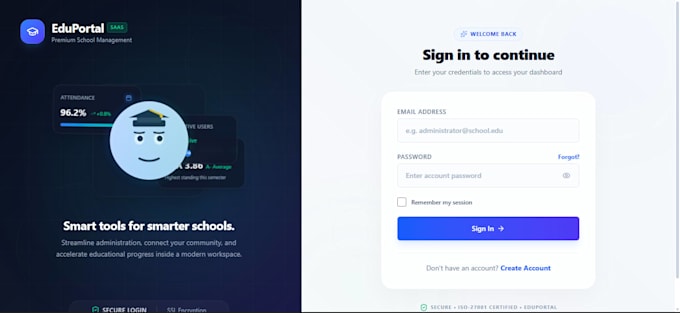 build a school management system with student and teacher portals