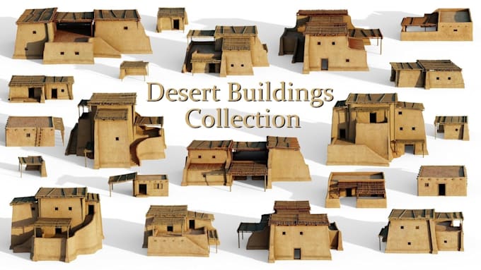 design 3d modular structure or building kit for unity and unreal engine 5