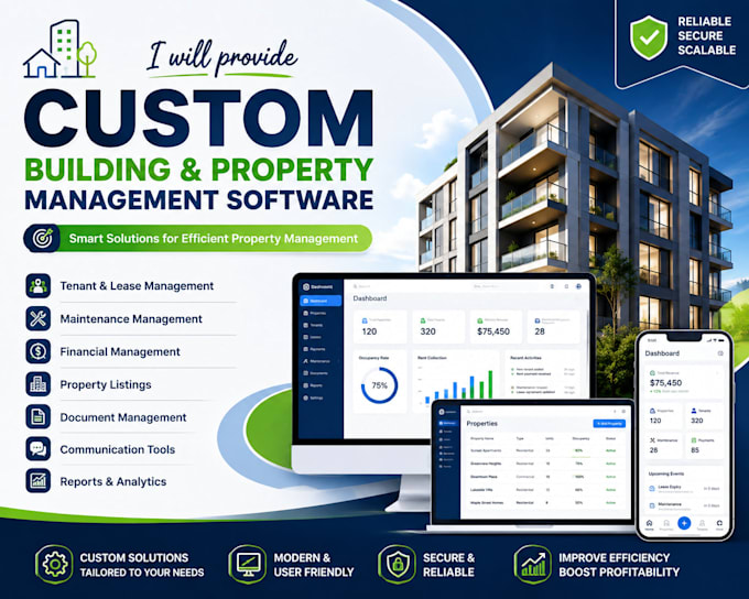 provide custom building and property management software
