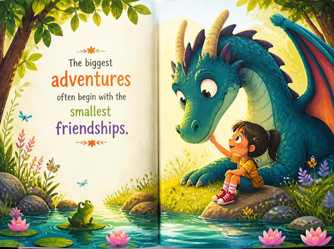 draw digital coloring book pages for children