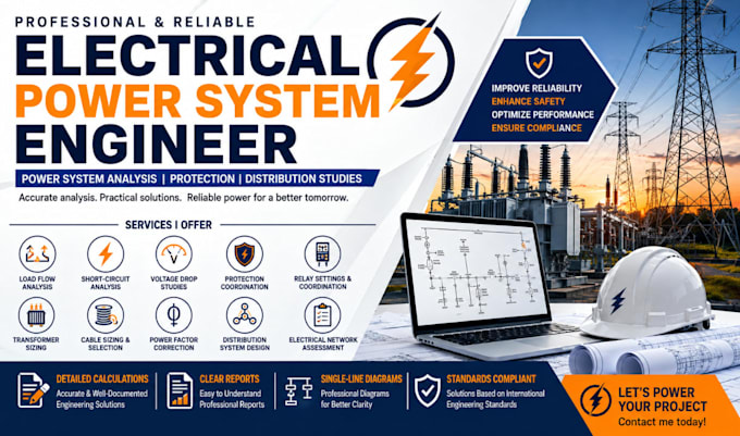 do electrical power system analysis, protection and distribution studies