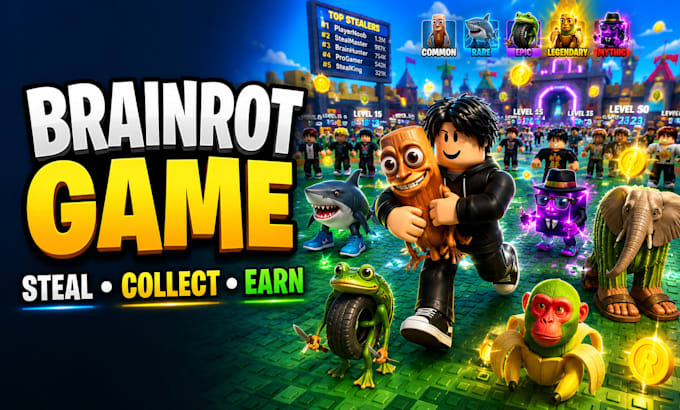 develop roblox brainrot simulator game, stealing roblox custom game systems