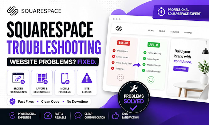 troubleshoot and fix your squarespace website problems