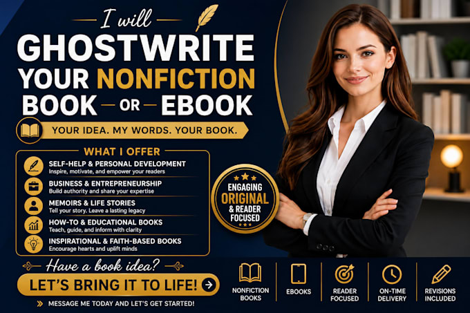 ghostwrite your nonfiction book or ebook