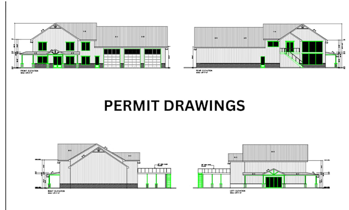 create floor plans, elevations and permit drawings