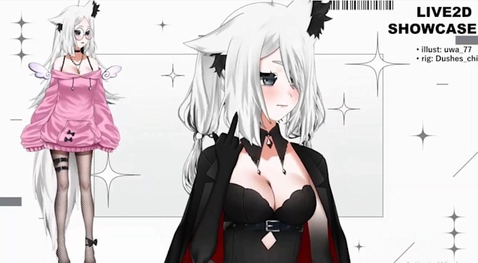 design and rig custom live 2d model live2d vtuber rigging model 3d vtuber